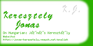 keresztely jonas business card